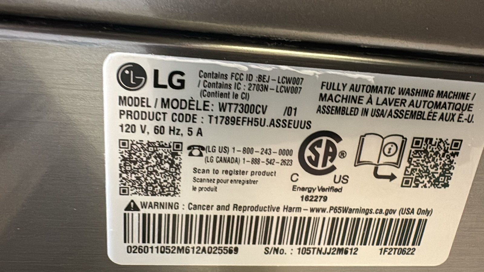 LG New 27 Inch Top Load Smart Washer - Image 4