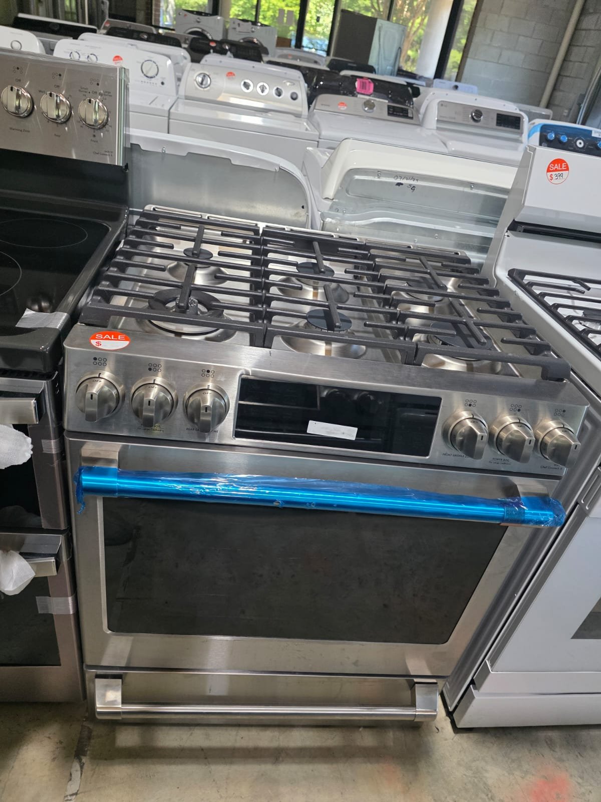GE CAFE NEW GAS RANGE STAINLESS STEEL WITH WARRANTY