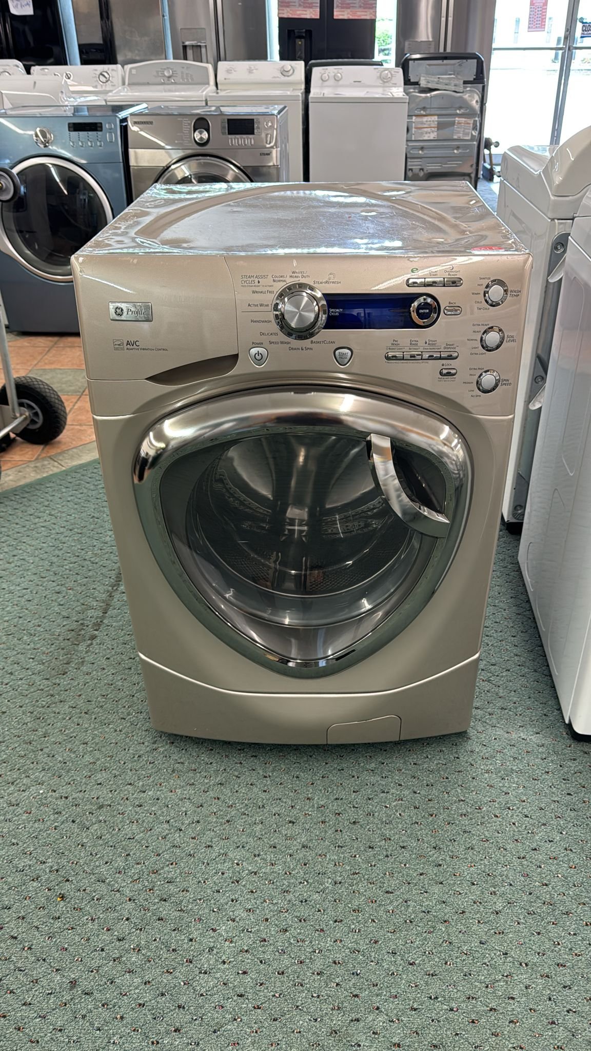 GE PROFILE USED FRONT LOAD ALL IN ONE WASHER WITH WARRANTY