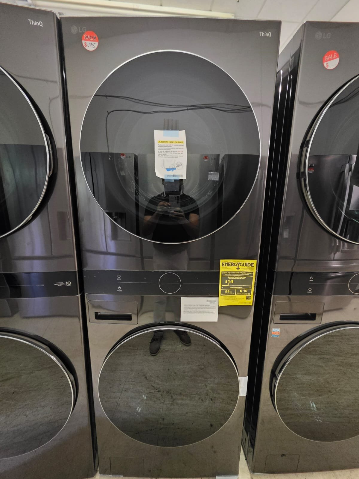 LG NEW ELECTRIC VENTLESS TOWER WITH WARRANTY