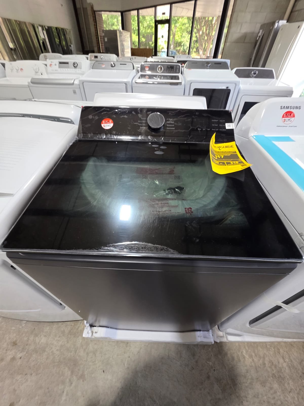 LG NEW ELECTRIC DRYER BLACK WITH WARRANTY