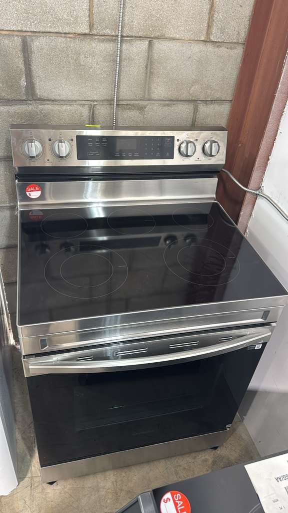 SAMSUNG 30" GLASS TOP FREESTANDING RANGE